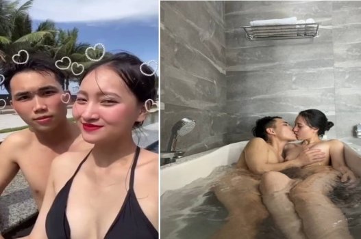 Hạ My cùng bạn trai du lịch và chịch cực thích